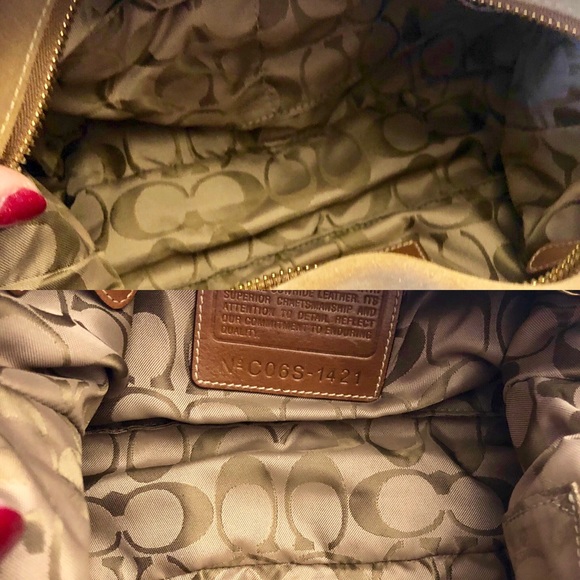 ‼️COACH‼️🌟suede hobo shoulder bag w/fringe detail - Picture 3 of 8